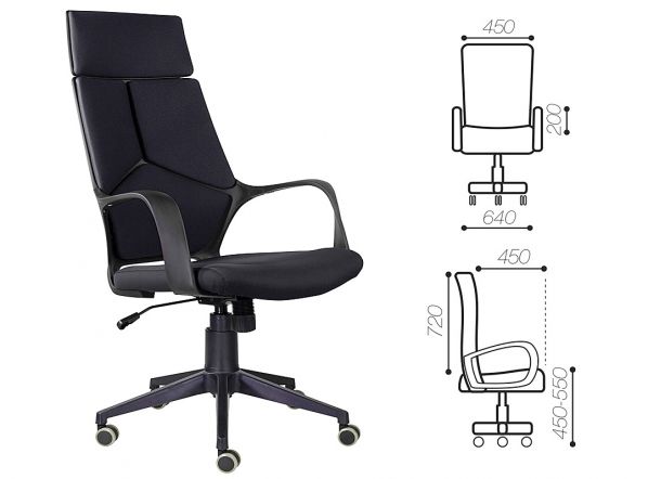 Кресло офисное, компьютерное для руководителей MC 515 Chair, обивка ткань, экокожа Prime фото 8
